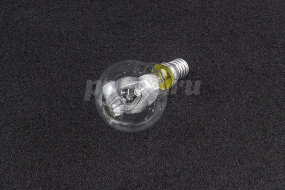 Лампа накаливания E14 40W 220V шар прозрачный