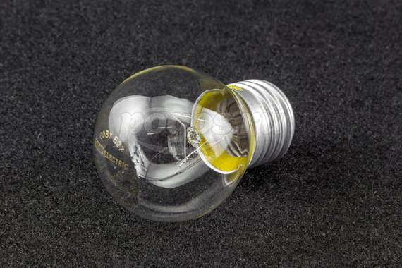 Лампа накаливания E27 60W 220V шар прозрачный  /100/