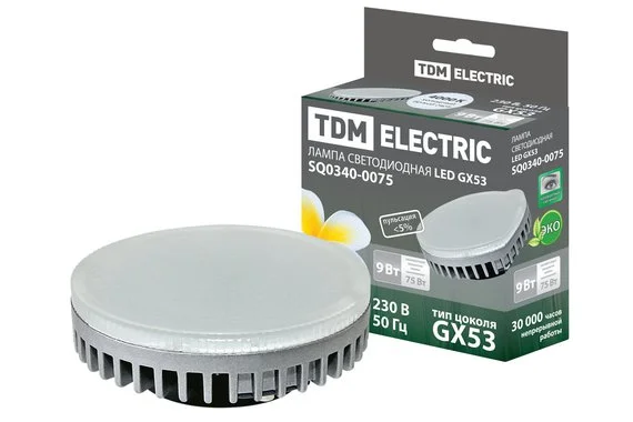 Лампа TDM GX53 9W 4000K светодиодная