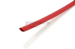 Трубка термоусадочная  10/5, красная, ИЭК 