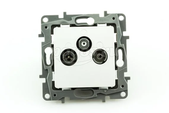 Розетка 2ая TV/R/SAT 2400мГц 2дБ LEGRAND