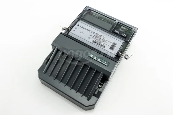 Электросчетчик трехфазный  5(7,5)A 230/400V кл.точности 0,5S на щиток RS-485 ЖКИ МЕРКУРИЙ