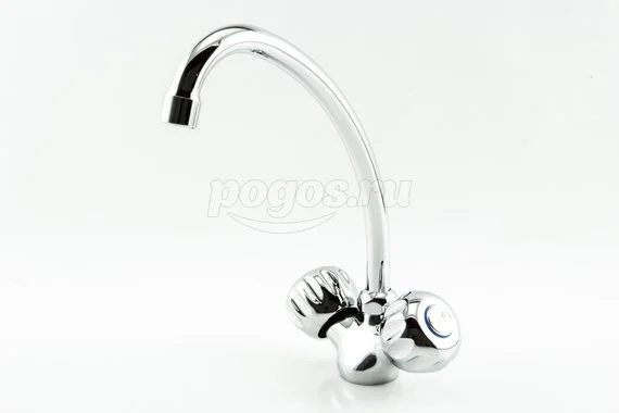 Смеситель двухвентильный кухонный Афина  FIORE