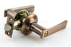 Защелка межкомнатная ключ/фиксатор ТТ7-01 старая медь  НОРА-М 