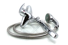 Смеситель однорычажный для ванны поворотный дивертор SH305-08 RICCO