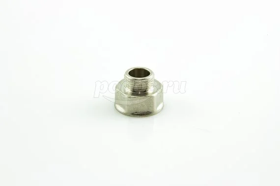 Переходник резьбовой F 1/2 - М 3/8  никель LAVITA