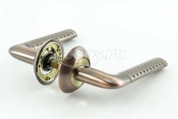 Ручка дверная "Clasico 101А" L-124мм старая медь НОРА-М