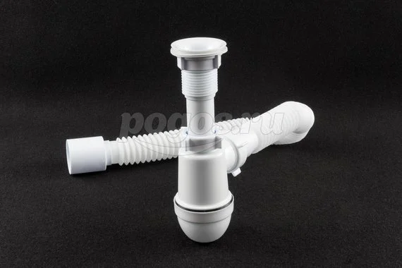 Сифон Варяг с гибкой трубой 40x50 Анипласт