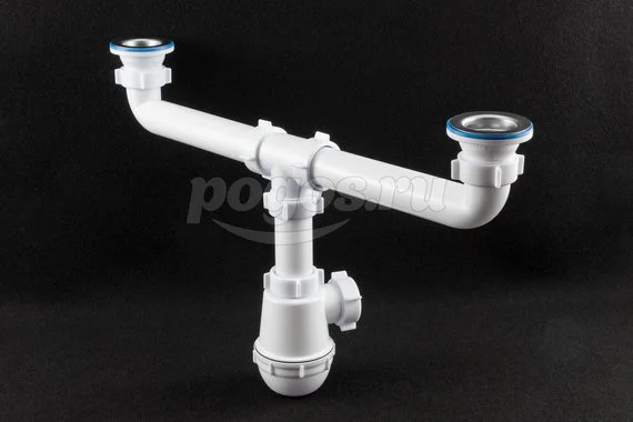 Сифон 1 1/2х40 двойной Анипласт