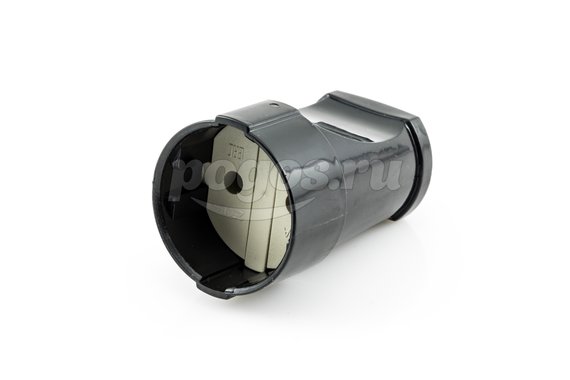 Розетка штепсельная б/з 10А 250В чер.TDM