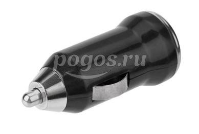 Зарядное устройство в прикуриватель 5V, 1000mA, черное, USB