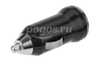 Зарядное устройство в прикуриватель 5V, 1000mA, черное, USB