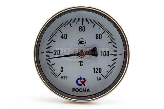 Термометр биметалл. РОСМА БТ-51.211 (0-120) L-150 G1/2