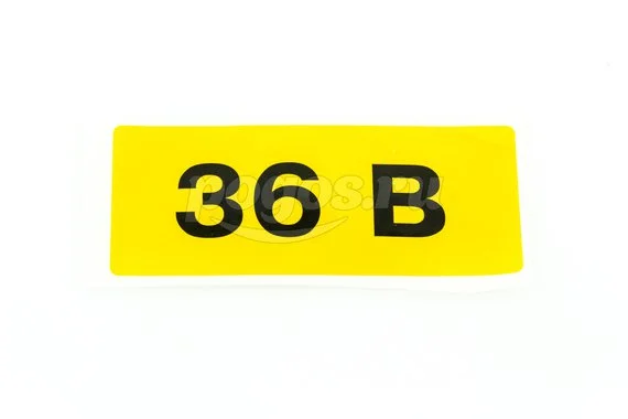 Наклейка "36В" 35х100мм TDM