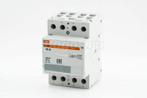 Контактор модульный 40A 230В КМ63/4-40 4НО TDM
