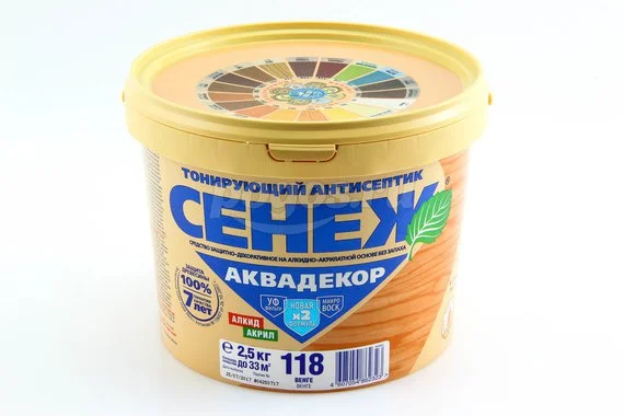 Пропитка Аквадекор (2.5кг) венге СЕНЕЖ