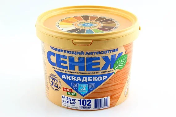Пропитка Аквадекор (2.5кг) бесцветный СЕНЕЖ