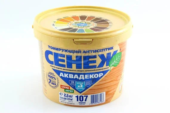 Пропитка Аквадекор (2.5кг) каштан СЕНЕЖ