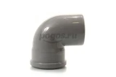 Отвод PP d-110мм/87гр для внутренней канализации серый  ДИГОР