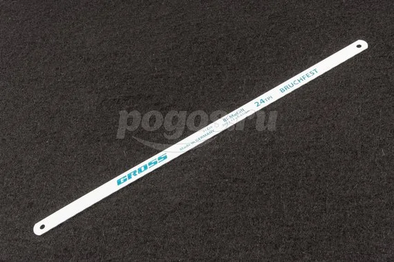 Полотно для ножовки по металлу 300*13мм 24 TPI биметалл  GROSS /2/