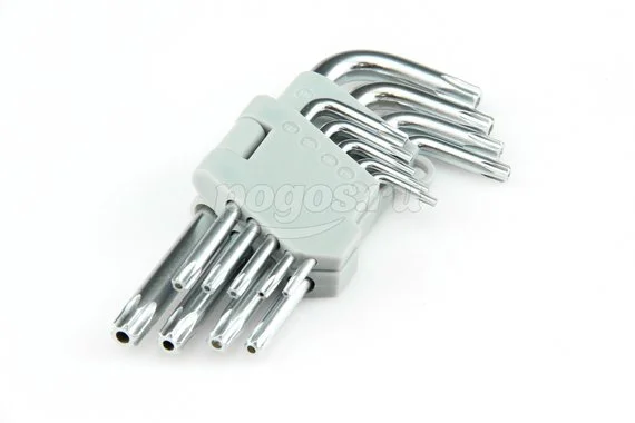 Набор ключей HARDAX TORX T10-T50мм 9 шт.удлиненные