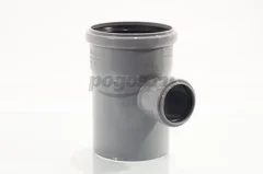 Тройник PP d-110* 50мм/87гр для внутренней канализации серый ДИГОР