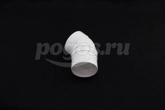 Колено пластиковое d-80мм 45° пломбир Standart  DOCKE