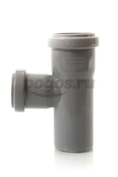 Тройник PP d- 50* 40мм/87гр для внутренней канализации серый  ДИГОР