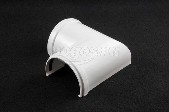 Угловой элемент пластиковый 120 мм 90° пломбир  DOCKE