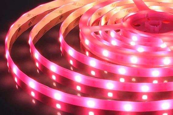 Лента светодиодная  7,2W 12V IP65 розовый светонакопительный эффект. 5050/30  Elektrostandard /5/