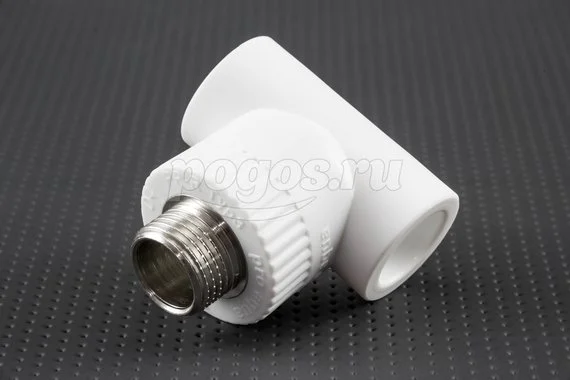 Тройник PP-R комб. d-20 .M 1/2 PROAQUA