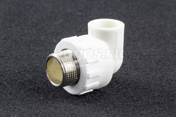 Угольник PP-R комб. d-20.M 3/4 PROAQUA