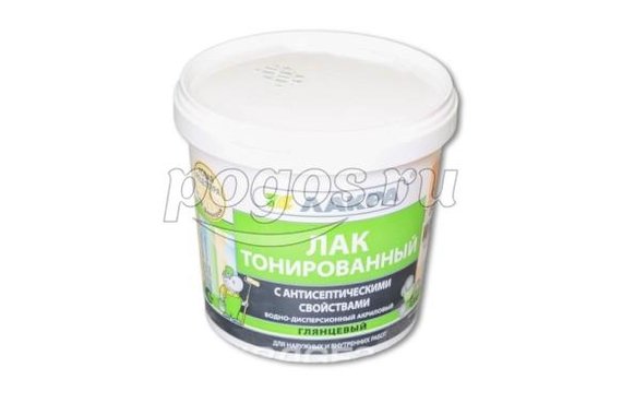 Лак тонированный для стен и потолка Лакра орегон 0.9 л