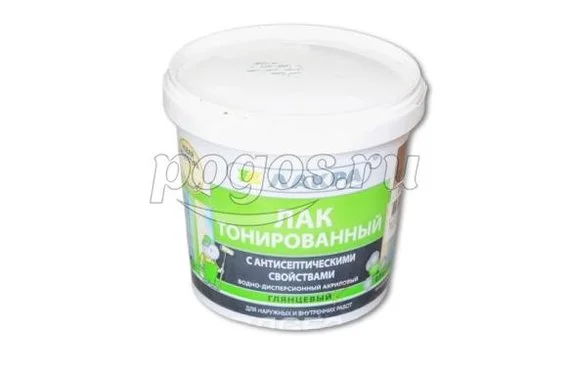 Лак тонированный для стен и потолка Лакра орех 0.9 л