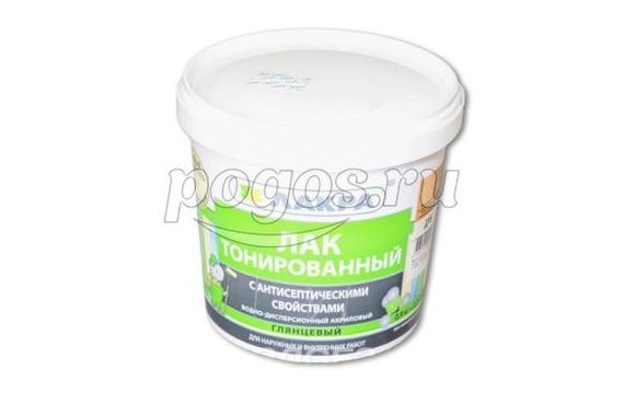 Лак тонированный для стен и потолка Лакра дуб 0.9 л