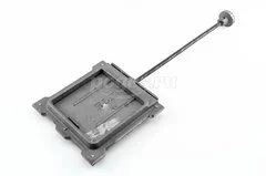 Задвижка для печи 130х130х505мм чугун ЛИТКОМ