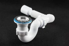 Сифон для душевого поддона 1 1/2х40 с гибкой трубой 40x50 Анипласт