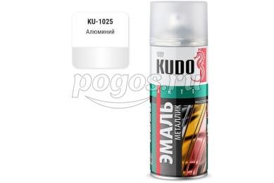 Эмаль аэрозольная алкидная алюминий 520мл KUDO