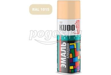 Эмаль аэрозольная алкидная универсальная 520мл RAL 1015 слоновая кость  KUDO