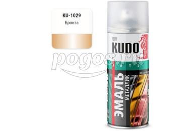 Эмаль аэрозольная алкидная металлик бронза 520мл  KUDO