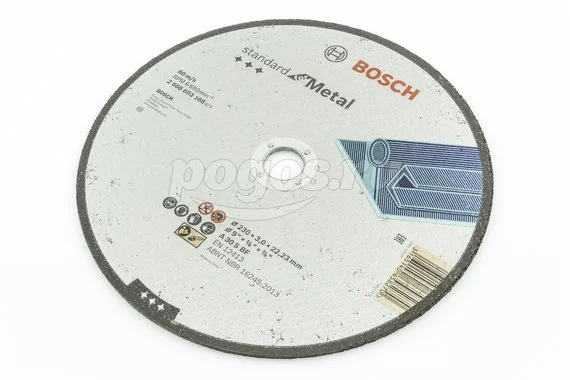 Диск отрезной BOSCH Standard по металлу 230х3х22.2