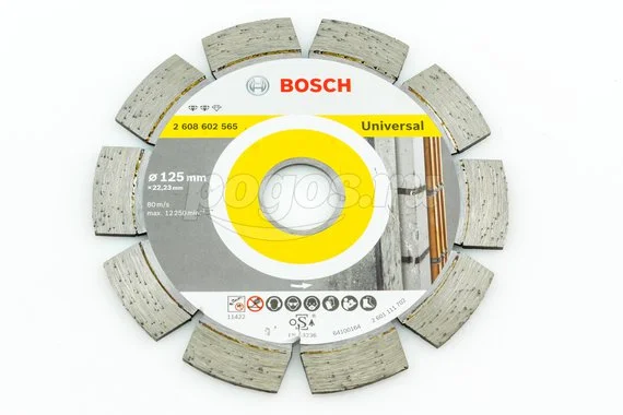 Диск отрезной BOSCH Expert for Universal 125х2.2х22/23мм алмазный 12мм