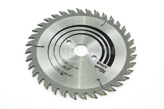 Диск пильный BOSCH Professional Optiline Wood по дереву 150х20/16х2.6мм 36Т