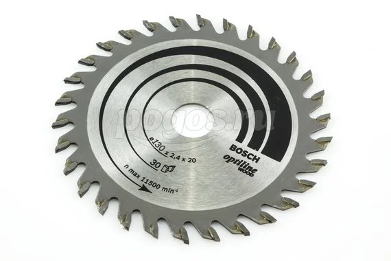 Диск пильный BOSCH Professional Optiline Wood по дереву 130х20/16х2.6мм 30Т