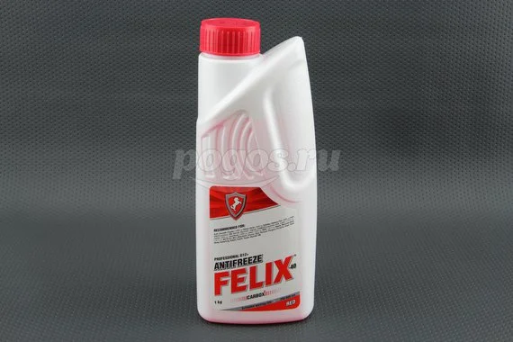 Антифриз, тосол 1л, (красный) -40С, Carbox G12  FELIX