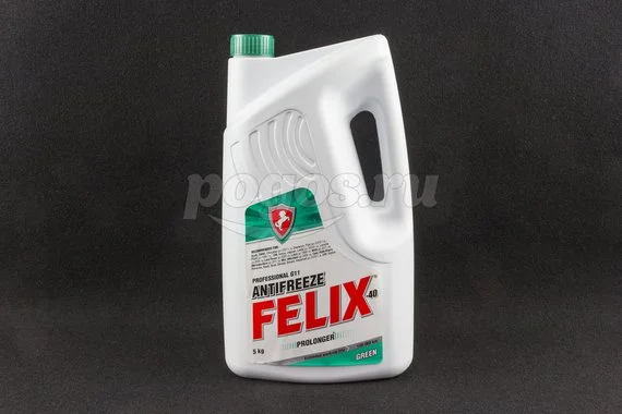 Антифриз, тосол 5л, (зеленый) -40С, Prolonger G11 FELIX