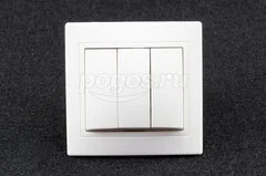 Выключатель 3кл 10А белый Таймыр TDM