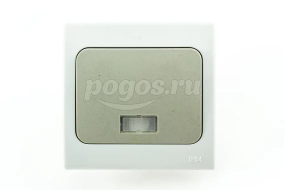 Выключатель 1кл с подсветкой с/у 10А IP54 Вуокса TDM