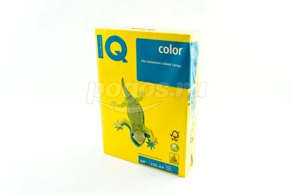 Бумага A4 250листов 160г/м2 ярко-желтый Color MAESTRO