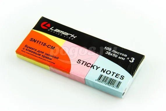 Блок для записей липкий 51x38мм 100листов TUKZAR